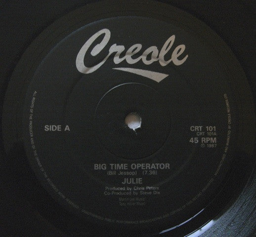 Julie* : Big Time Operator (12", Single)