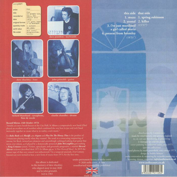 Flux (59) : Flux (LP, Album, Mono, Gat)