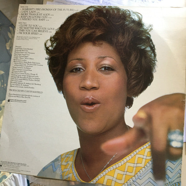Aretha Franklin : Almighty Fire (LP, Album, Pre)