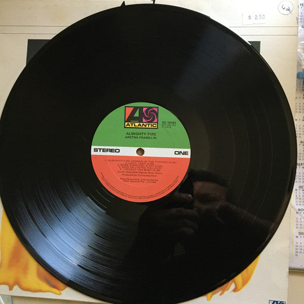 Aretha Franklin : Almighty Fire (LP, Album, Pre)