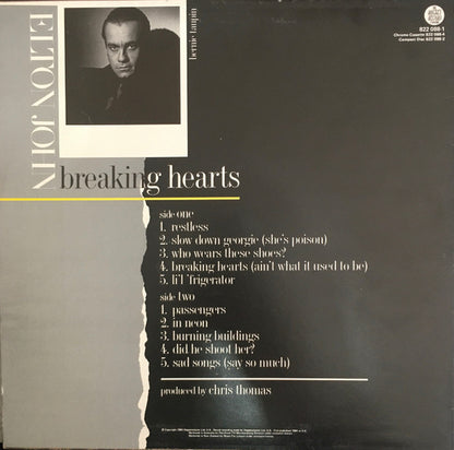 Elton John : Breaking Hearts (LP, Album)