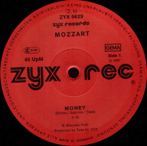 Mozzart : Money (12", Maxi)