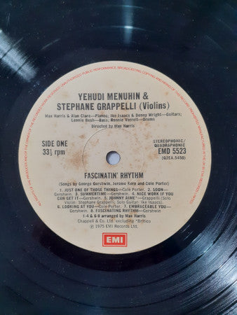Yehudi Menuhin & Stephane Grappelli* : Fascinatin' Rhythm (LP, Album, Quad, RP, Cre)