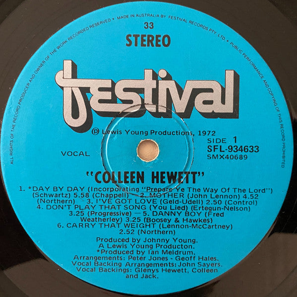Colleen Hewett : Colleen Hewett (LP, Album)