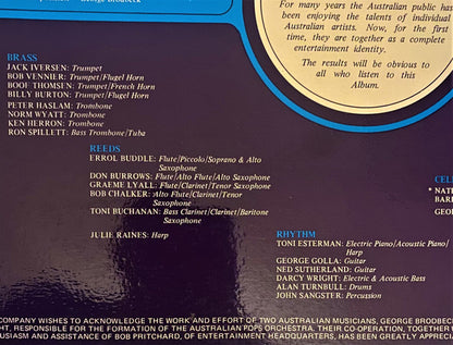 The Australian Pops Orchestra, Don Burrows, George Golla, Billy Burton, Julie Raines : The Australian Pops Orchestra (LP, Album)