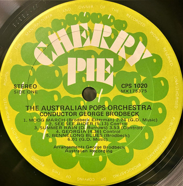 The Australian Pops Orchestra, Don Burrows, George Golla, Billy Burton, Julie Raines : The Australian Pops Orchestra (LP, Album)