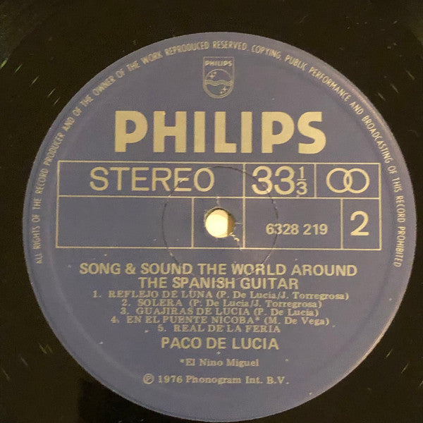 Paco De Lucía : The Spanish Guitar (LP, Comp)