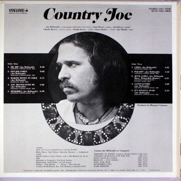 Country Joe McDonald : Country Joe (LP, Album)