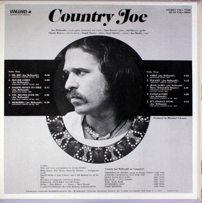 Country Joe McDonald : Country Joe (LP, Album)