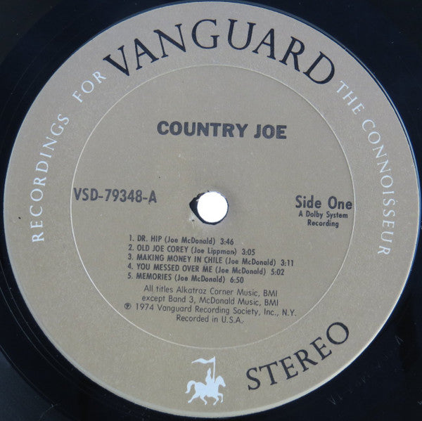 Country Joe McDonald : Country Joe (LP, Album)