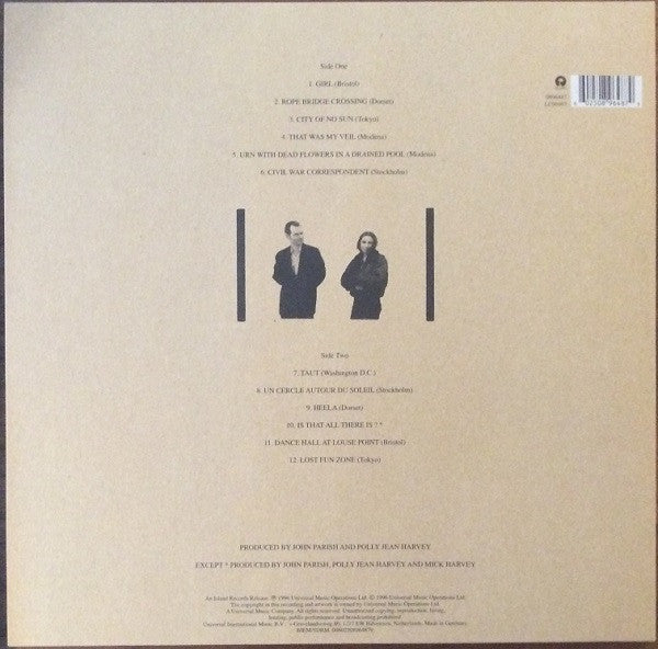 John Parish & PJ Harvey : Dance Hall At Louse Point (LP, Album, RE, 180)