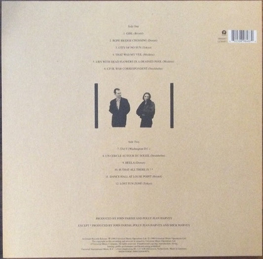 John Parish & PJ Harvey : Dance Hall At Louse Point (LP, Album, RE, 180)