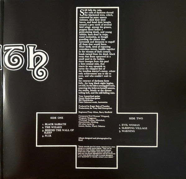 Black Sabbath : Black Sabbath (LP, Album, 180)