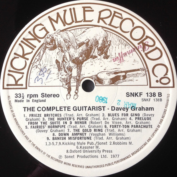 Davey Graham* : The Complete Guitarist (LP, Album)
