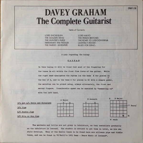 Davey Graham* : The Complete Guitarist (LP, Album)