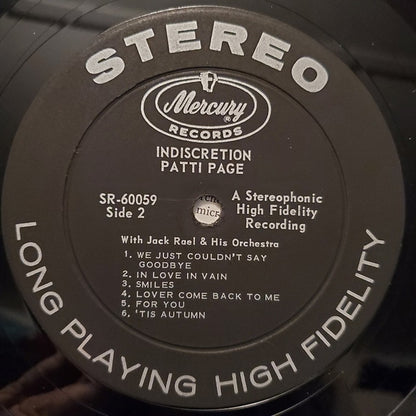 Patti Page : Indiscretion (LP, Album)