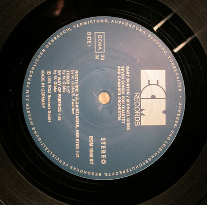 Gary Burton : Seven Songs For Quartet And Chamber Orchestra (LP, Album)