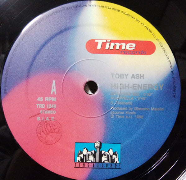 Toby Ash : High Energy (12")