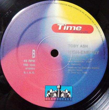 Toby Ash : High Energy (12")