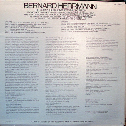 Bernard Herrmann : Bernard Herrmann Conducts Psycho And Other Film Scores (LP, Comp)