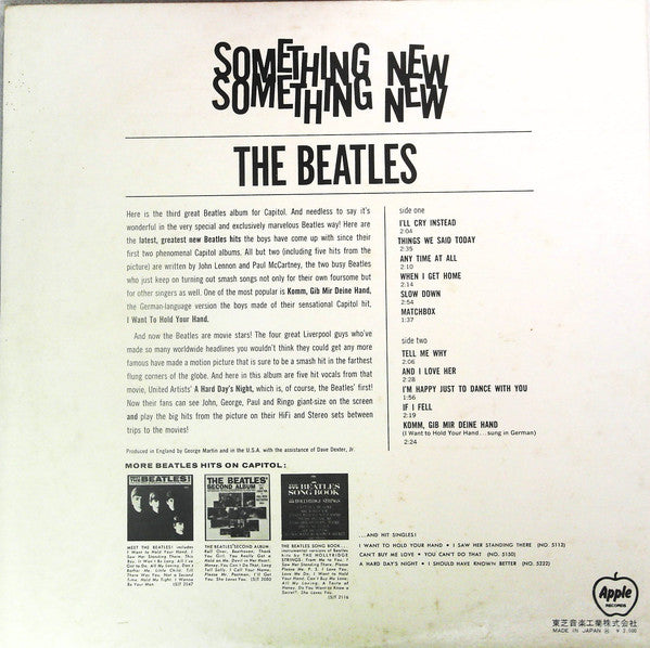 The Beatles : Something New (LP, Album, RE, Gat)