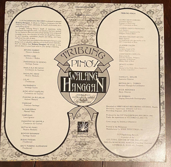 Tribung Pinoy : Walang Hanggan (LP, Album)