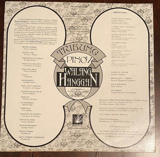 Tribung Pinoy : Walang Hanggan (LP, Album)