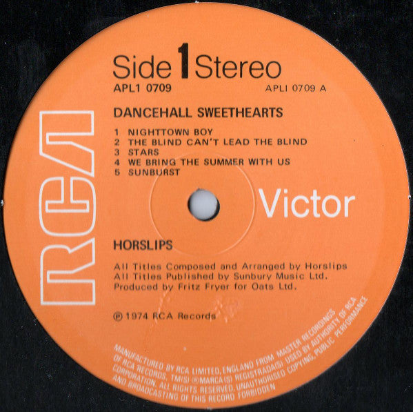 Horslips : Dancehall Sweethearts (LP, Album)