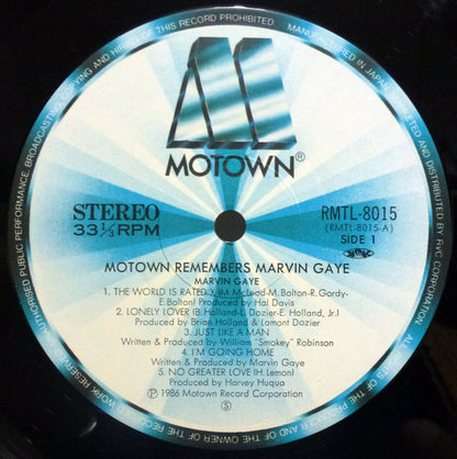 Marvin Gaye : Motown Remembers Marvin Gaye (LP, Album)