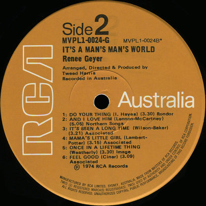 Renee Geyer : It's A Man's Man's World (LP, Album)