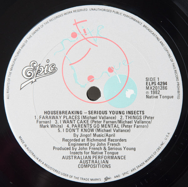 Serious Young Insects : Housebreaking (LP, Album)