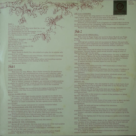 Duncan And Alison : Turn Ye To Me (LP, Album)