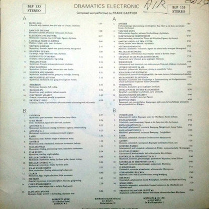 Frank Gartner : Dramatics Electronic (LP)