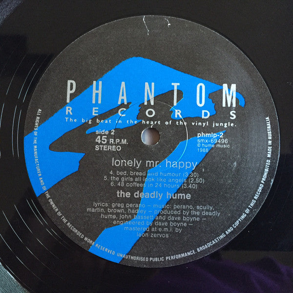 The Deadly Hume : Lonely Mr. Happy (12", EP)