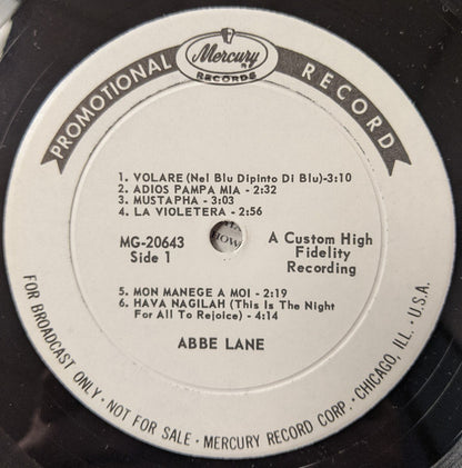 Abbe Lane, Xavier Cugat And His Orchestra : Abbe Lane With Xavier Cugat And His Orchestra (LP, Album, Mono, Promo)