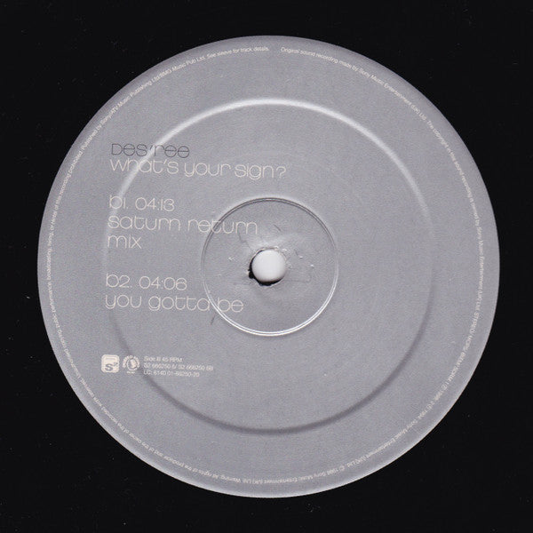 Des'ree : What's Your Sign? (12")
