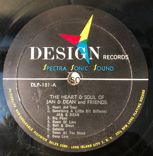 Jan & Dean & The Satellites (26) : The Heart & Soul of Jan & Dean & Friends (LP, Album, Mono)