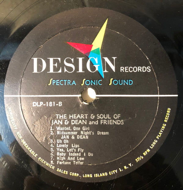 Jan & Dean & The Satellites (26) : The Heart & Soul of Jan & Dean & Friends (LP, Album, Mono)