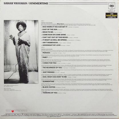 Sarah Vaughan : Summertime (LP, Comp, Mono)