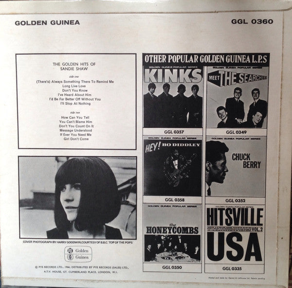 Sandie Shaw : The Golden Hits Of Sandie Shaw (LP, Comp)
