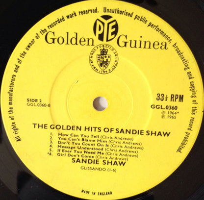Sandie Shaw : The Golden Hits Of Sandie Shaw (LP, Comp)