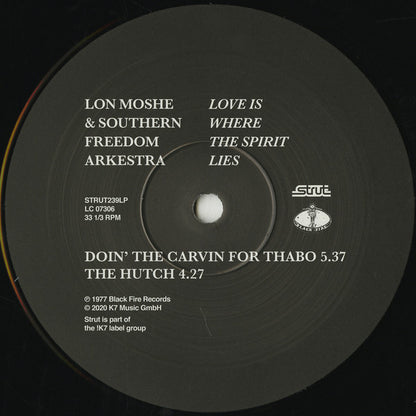 Lon Moshe & Southern Freedom Arkestra : Love Is Where The Spirit Lies (2xLP, Album, RE)