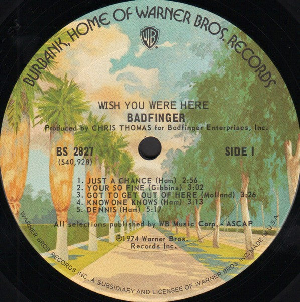 Badfinger : Wish You Were Here (LP, Album)