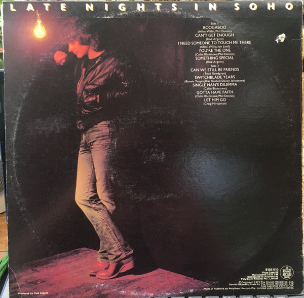 Colin Blunstone : Late Nights In Soho (LP, Album)