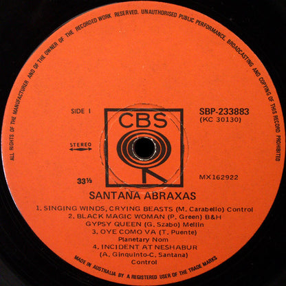 Santana : Abraxas (LP, Album)