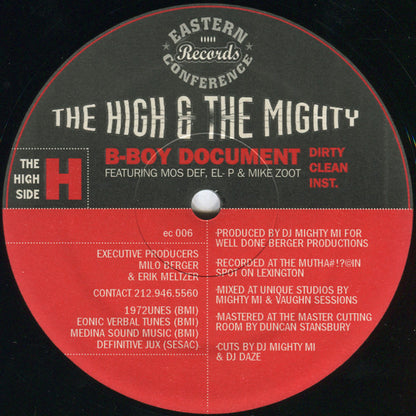 The High & Mighty Featuring Mos Def, EL-P & Mike Zoot : B-Boy Document / Mind, Soul & Body (12")