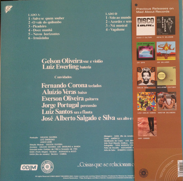 Gelson Oliveira & Luiz Ewerling : Terra (LP, Album, Ltd, Num, RE)