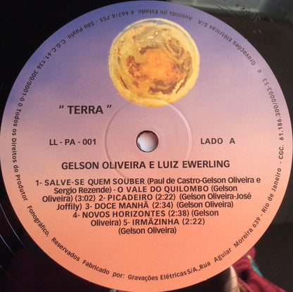 Gelson Oliveira & Luiz Ewerling : Terra (LP, Album, Ltd, Num, RE)