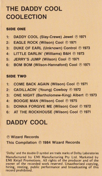 Daddy Cool (5) : The Daddy Cool Coolection (Cass, Comp, Dol)