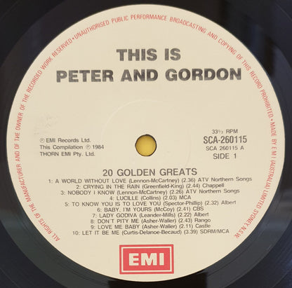 Peter & Gordon : This Is Peter And Gordon (LP, Comp)